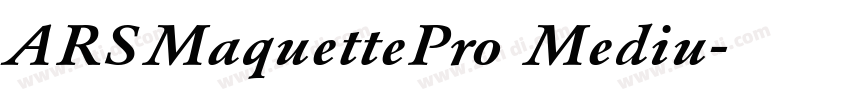 ARSMaquettePro Mediu字体转换